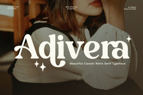 Adivera: A Classic Retro Serif Font for Handmade Product Crafters