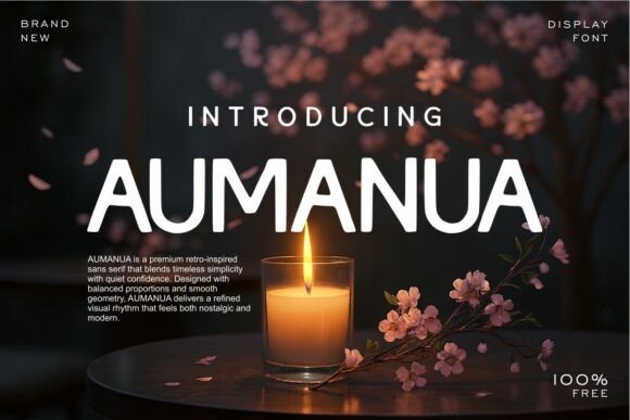 Aumanua Font: Retro Simplicity for Modern Branding