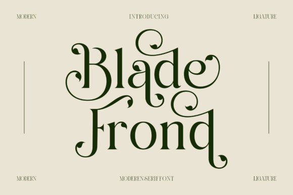 Blade Frond: A Display Serif with Editorial Soul