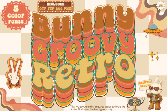 Bunny Groovy Retro: A Retro Font That Commands Attention