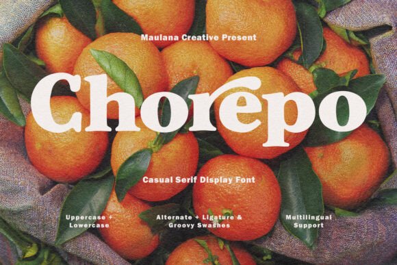Chorepo: A Groovy Serif Font for Handmade Product Creators