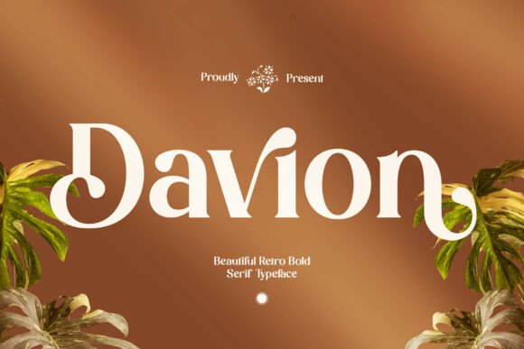Davion: A Retro Bold Serif Font for Editorial Design