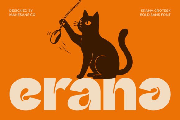 Erana: A Retro Sans Serif Font Built for Real Creative Projects