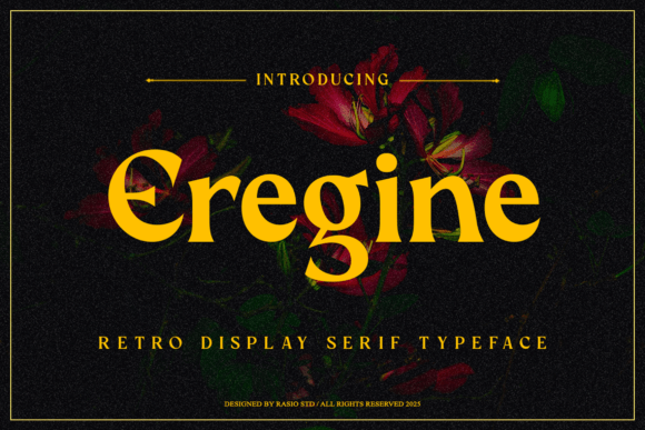 Eregine Serif Font: Sharp Geometry for Digital Design