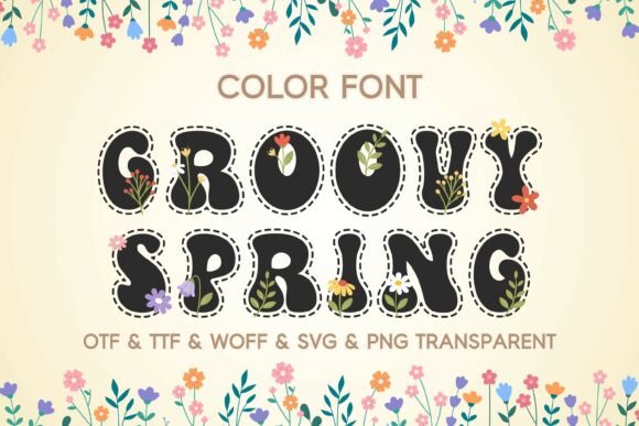 Groovy Spring: A Retro Color Font for Modern Web Design