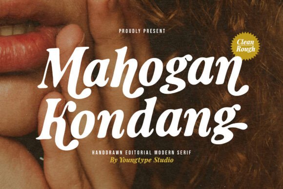 Mahogan Kondang: A Serif Font That Brings Vintage Character to Digital Design