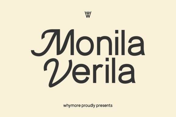Monila Verila: A Modern Retro Display Font for Branding Projects