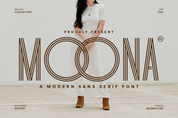 Moona: The Retro-Futuristic Font Your Brand Content Needs