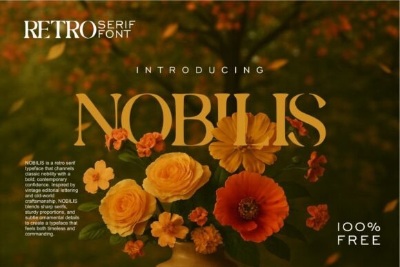 Nobilis Font Review: A Retro Serif Typeface for Digital Design