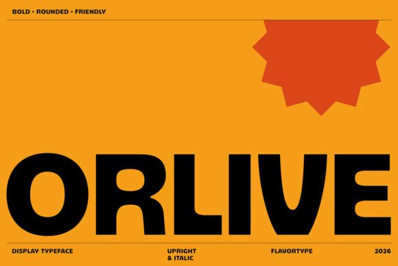 Orlive: A Warm Display Font for Modern Web Design