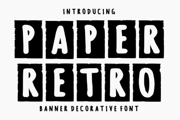 Paper Retro: A Bold Display Font with Handmade Charm