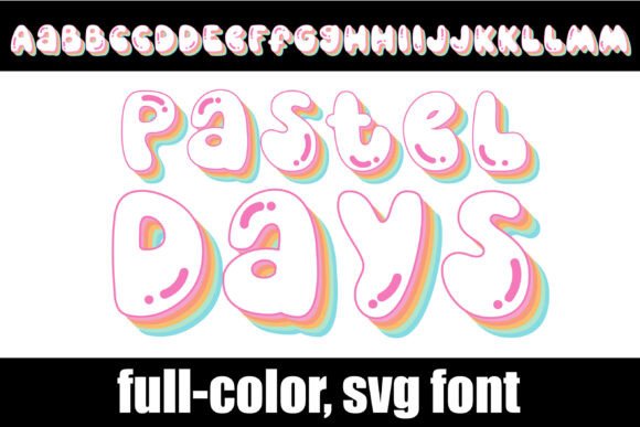 Pastel Days: A Playful Color Font for Modern Web Design
