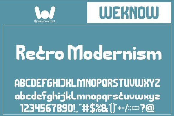 Retro Modernism Font: Vintage Charm for Handmade Brands