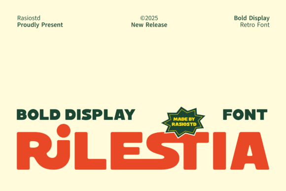 Rilestia Retro Display Font For Scroll-Stopping Campaign Graphics