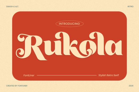 Rukola: A Retro Serif Typeface for Modern Web Design