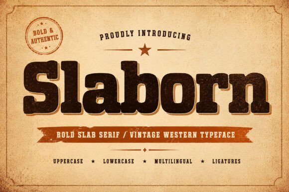 Slaborn: A Bold Slab Serif Typeface for Modern Web Design