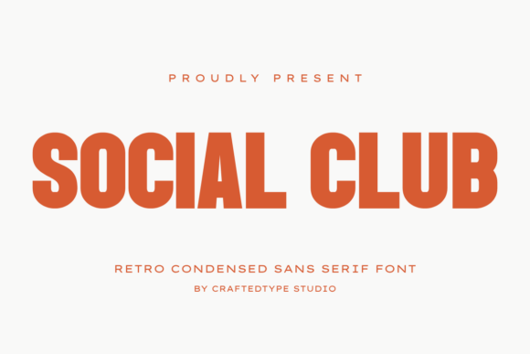 Social Club Condensed Sans Serif Font for Consistent Branding
