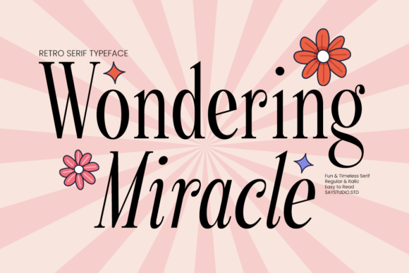Wondering Miracle Brings Vintage Serif Charm to Modern Web Design